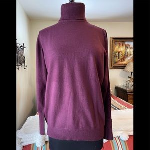 Women’s JM Collection Knit Turtleneck with Button Detail on Wrists